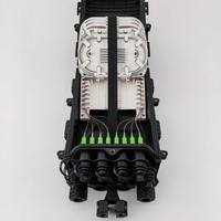 Scatola di Distribuzione per Giunzione Fibra Ottica IP68 da Esterno, 8 Porte, 96 Fibre, con Micro Splitter PLC