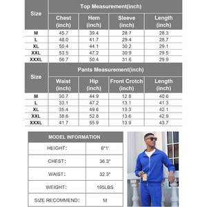 Ensemble de survêtement 2 pièces personnalisé pour homme : veste zippée et pantalon de jogging – Tenue décontractée et respirante pour le sport - Product Image 4