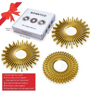 Oro Specchi <span class=keywords><strong>per</strong></span> Specchi A Parete <span class=keywords><strong>per</strong></span> la Decorazione Della Stanza Da Parete Pacchetto di 3 & Home Decor Oro Rotondo Specchi A Parete decorazione Cerchio Specchi Moderna - Product Image 6