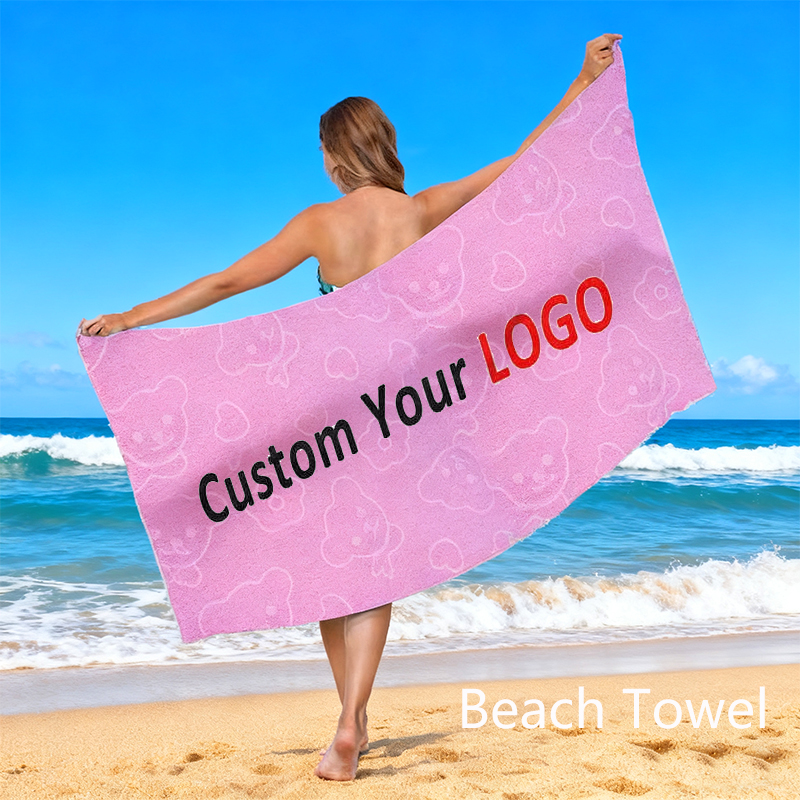 Factory Wholesale Printed Beach Towel Custom Logo Sand Free Beach Towel High Quality Microfiber Beach Towel