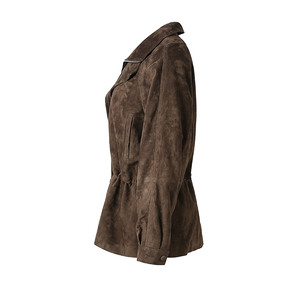 <strong>Ladies</strong> Cropped Real Leather <strong>Suede</strong> Coat Autumn Winter Blazer <strong>Jacket</strong> Women Motorcycle Genuine Leather <strong>Suede</strong> <strong>Jacket</strong> - Product Image 2
