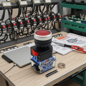 Khẩn cấp kim loại <span class=keywords><strong>Push</strong></span>-to-<span class=keywords><strong>START</strong></span> nút chuyển đổi với 1no1nc kết hợp cho <span class=keywords><strong>Stop</strong></span> & đi ứng dụng - Product Image 5