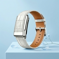 Bracelets de montre connectée compatibles Whoop 50, motif crocodile, cuir véritable, style tendance