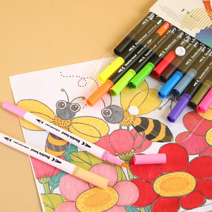 <span class=keywords><strong>Pennarelli</strong></span> ad Acquerello Professionali a <span class=keywords><strong>Doppia</strong></span> <span class=keywords><strong>Punta</strong></span> per Regali Pubblicitari, Vendita all'Ingrosso - Product Image 6