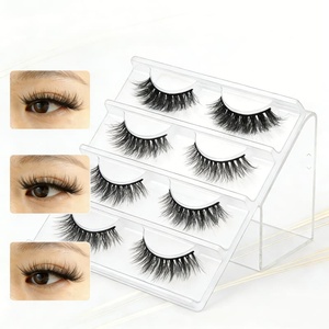 Fournisseur de cils en vison 3D classiques et volumineux, cils en vison 5D naturels en bande complète, vente en gros - Product Image 5