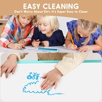Ensemble table et chaises de sécurité en plastique pour enfants SINKIPA, hauteur réglable, bureau pour 6 places, âges 3-12 ans, durable, écologique, antidérapant