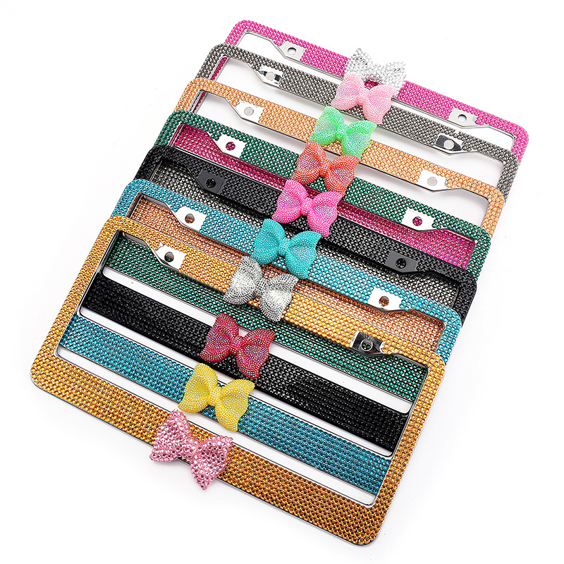 Оптовая продажа, Высококачественная рамка для номерного знака автомобиля со стразами