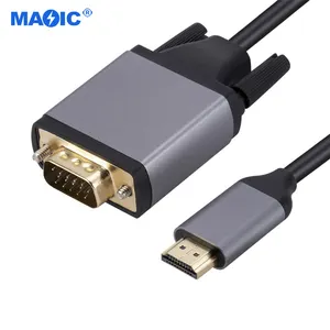 Cables Commonly Used Accessories Aluminum HDMI to VGA Converter Adapter HDMI to VGA Cable