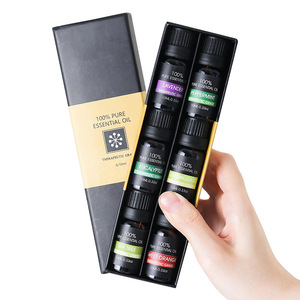 Juego de regalo de aceites esenciales aromáticos personalizado de 6 botellas, 10ml, lavanda, limón, hierba, menta para reducir el estrés y mejorar el sueño - Product Image 3