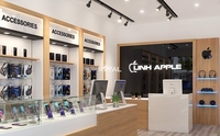 Étalage de téléphone portable, présentoir de magasin de téléphonie mobile, étagères LED, vitrine de téléphone portable