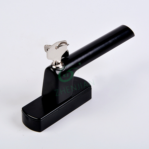 High Quality T Type Design Aluminum <strong>Window</strong> <strong>Lock</strong> Modern Zinc Casement Door Handle <strong>Safety</strong> <strong>Lock</strong> for <strong>Windows</strong> Wholesale Black Color - Product Image 4