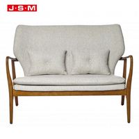 Mobilier français Hôtel Salon Monobloc Fauteuil en bois jaune à dossier haut