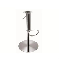 Pieds de table en acier inoxydable modernes à hauteur réglable avec plateau en verre, solides, installation facile, design unique en métal pour bars, hôpitaux et hôtels