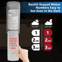 877MAX Télécommande de clavier sans fil pour ouvre-porte de garage Système d'entrée sans clé 878MAX 877LM 376LM 377LM 976LM 977LM
