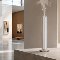 Diffuseur d'aromathérapie commercial en aluminium, électrique, sans eau, rechargeable, écologique, avec éclairage LED intelligent et technologie nano à double liquide