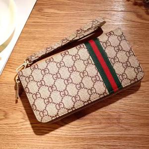 Cartera de marca con cremallera doble de cuero largo de diseñador barato - Product Image 5