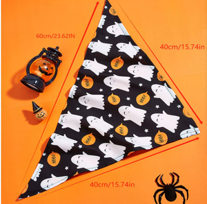 Grosir Bandana hewan peliharaan Halloween aksesori kostum syal segitiga kucing Bib anjing - Product Image 2