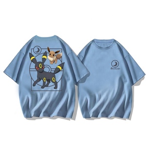 T-shirt à manches courtes en pur coton <span class=keywords><strong>Poke</strong></span>-mon Animation Joint Ibrahim pour hommes et enfants, coupe ample, tendance estivale - Product Image 5