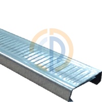 Profilé en C en zinc moderne pour plafond en plâtre, petite poutre de 12 pieds / Profilé en C en zinc 32*10mm