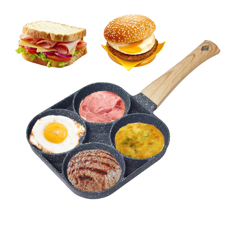 Niet Stok Omelet Koekenpan Burger Ei Ham Omelet Keuken Grill Kookpot Bakeliet Handvat Huishouden Platte Bodem