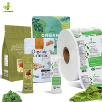 Emballage de boisson en poudre de complément alimentaire nutritionnel avec impression personnalisée aliment de santé Pochettes debout Doypack à fermeture éclair Sacs en mylar