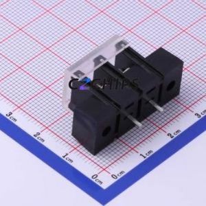 KF28CM-7.62-2P Barrier Terminal Block Through hole Component (THT),P=7.62mm Connector With Cover Plate 7.62mm 1x2P Straight Pin - Product Image 2