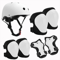 Ensemble de casque de sécurité pour enfants avec coudes et genouillères pour Scooter vélo planche à roulettes patinage sur glace