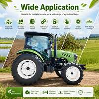 Nouveau modèle de tracteur agricole LAWNIO avec roues réglables en option, construction robuste pour la culture, tracteur agricole