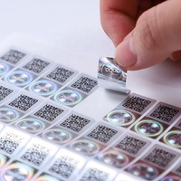 Pegatina láser de código QR genuino personalizado, código QR de seguridad, pegatina holográfica, código QR, pegatina de holograma, impresión