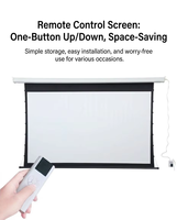 Écran de projection professionnel 8K Ultra HD anti-reflet pour bâtiments de bureaux modernes et grands espaces bibliothèques