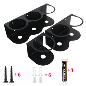 Wall Mounted Metal Storage <b>Rack</b> Rectangle Heavy Duty 1 Layer <b>For</b> Tools And Paint Bottles <b>Garage</b> Work Area Organizer - Product Image 2