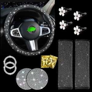 Protector Universal para <span class=keywords><strong>Volante</strong></span> de Coche, Brillante, <span class=keywords><strong>con</strong></span> Cristales de Imitación, Diamantes, para Mujer - Product Image 4