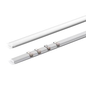 Canaleta - canaleta da incasso di 2 metri di lunghezza, colore argento, ideale per installare strisce LED in modo ordinato e discreto. * - Product Image 1
