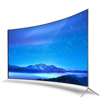 Fabricant professionnel de téléviseurs LED intelligents incurvés de 65 pouces, acceptant les commandes personnalisées, Full HD 1080p, avec WiFi