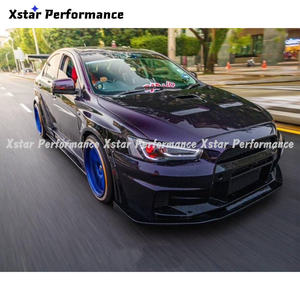 กันชนหน้าสไตล์ Vari Vrs Ver.3 ทำจากไฟเบอร์กลาส สำหรับรถยนต์มิตซูบิชิ แลนเซอร์ อีโวลูชั่น อีโว 10 <span class=keywords><strong>X</strong></span> ปี 2008-2016 - Product Image 4