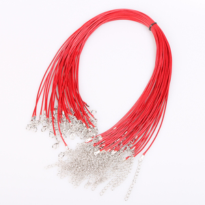 2mm 17-19 inch có thể điều chỉnh màu đen Hàn Quốc sáp dây dây sợi dây chuỗi Chuỗi vòng cổ - Product Image 5