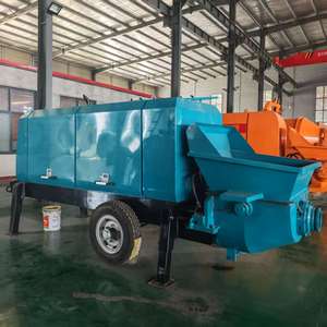 Bomba de hormigón de baja emisión y tamaño compacto, económica, para transporte vertical de lodos de 20m, con motor y rodamientos esenciales. - Product Image 1