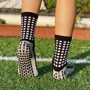 Factory Custom Sports Grip <b>Socks</b>, Basketball <b>Running</b> Football Crew <b>Socks</b> with Anti Slip Cushion Design - Product Image 5