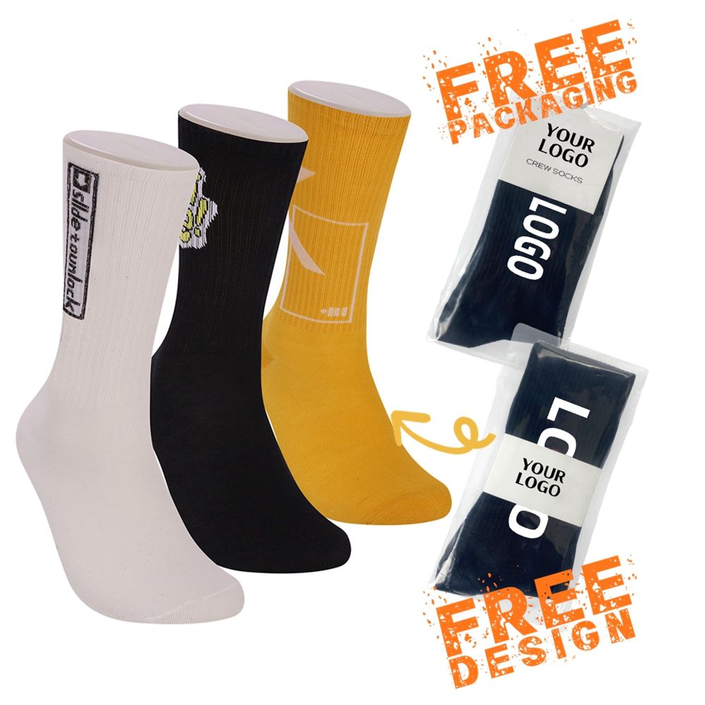 ZJFY- O0033 Customised logo Design Own Socks