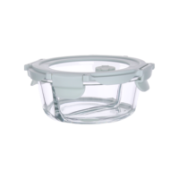 Boîte alimentaire en verre borosilicate à compartiments séparés, sans mélange, compatible micro-ondes, pour pique-nique, préparation de repas et conservation au réfrigérateur - Offre Spéciale