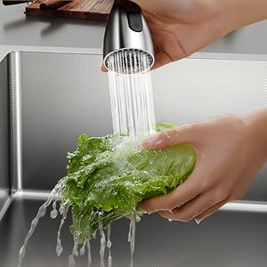 Kitchen Large Single Bowl Stainless Steel <b>Side</b> Drain Multifunctional Vegetable Washing Basin Left Drain - Product Image 2
