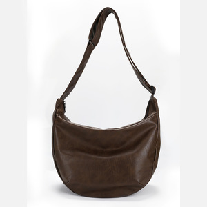Sac bandoulière rétro tendance en PU souple haut de gamme, style selle ou dumpling, unisexe, avec une seule sangle – Grande Vente - Product Image 1