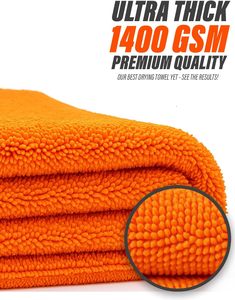 Toalla de Microfibra NOVISON de Alta Calidad, 1200GSM, Gran Tamaño, Secado Rápido, Técnica de Bucle Retorcido, Lavable a Máquina, para Lavado de Autos - Product Image 2
