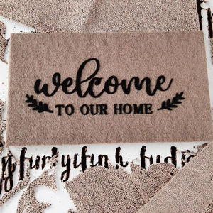 Tapete de Entrada de Fibra de Coco Natural Marrón Estampado de Alta Calidad, Patrón de Impresión Animal, Respaldo de PVC, Resistente a las Manchas, Tejido Grueso, Tapete Personalizado - Product Image 3