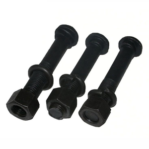 สลักเกลียวตะขอยึดหางปลาสำหรับทางรถไฟเหล็กกล้าคาร์บอนเกรด4.8 8.8 10.9แผ่นสังกะสีชุบสังกะสี - Product Image 5