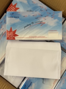 High Quality 110x220mm 80GSM PAPER POUCH DL <strong>White</strong> <strong>Envelopes</strong> Manila <strong>Envelope</strong> 50 Pieces <strong>White</strong> FG <strong>Envelopes</strong> - Product Image 5