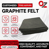Feutre de graphite personnalisé 8 mm, bonne isolation thermique, feutre de carbone souple, feutre de graphite