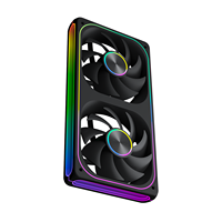 Ventilateur de refroidissement double ARGB AntarcChill 240 mm, haute vitesse, haut débit d'air, faible bruit, pour boîtier de PC gaming, dissipateur thermique, contrôle PWM, OEM