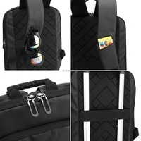 Tas Ransel Bisnis Anti Air Tipis untuk Laptop 15.6 inci, Tas Sekolah Perjalanan dengan Logo Custom untuk Pria Wanita, Tas Laptop Bisnis