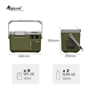 Réfrigérateur-congélateur de voiture MP8 <span class=keywords><strong>Alpicool</strong></span> à compresseur, glacière électrique portable, mini-réfrigérateur pour voiture, AC 100-240V, DC 12V 24V, camping - Product Image 4
